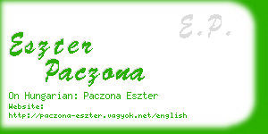 eszter paczona business card